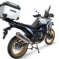 Top case GPR TECH  Voge DS 800 Rally 2025/2026 Zilver Topcase din aluminiu, culoare argintie, cu placă specifică inclusă Capacitate 55 litri.