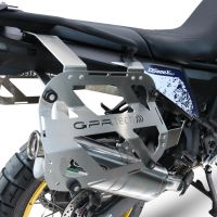 GPR TECH Uyumlu  Voge DS 800 Rally 2025/2026 Zwart Pereche de cutii laterale din aluminiu cu partea dreaptă conturată, culoare neagră, cu suport specific pentru geantă Capacitate 38 litri + 32 litri.