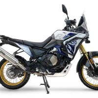 Esapament GPR compatibil cu Voge DS 800 Rally 2025 Evacuare slip-on omologata, inclusiv db killer detașabil și cot de legătură,Furore-X Acciaio Inox