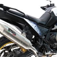 Esapament GPR compatibil cu Voge DS 800 Rally 2025 Evacuare slip-on omologata, inclusiv db killer detașabil și cot de legătură,Furore-X Acciaio Inox