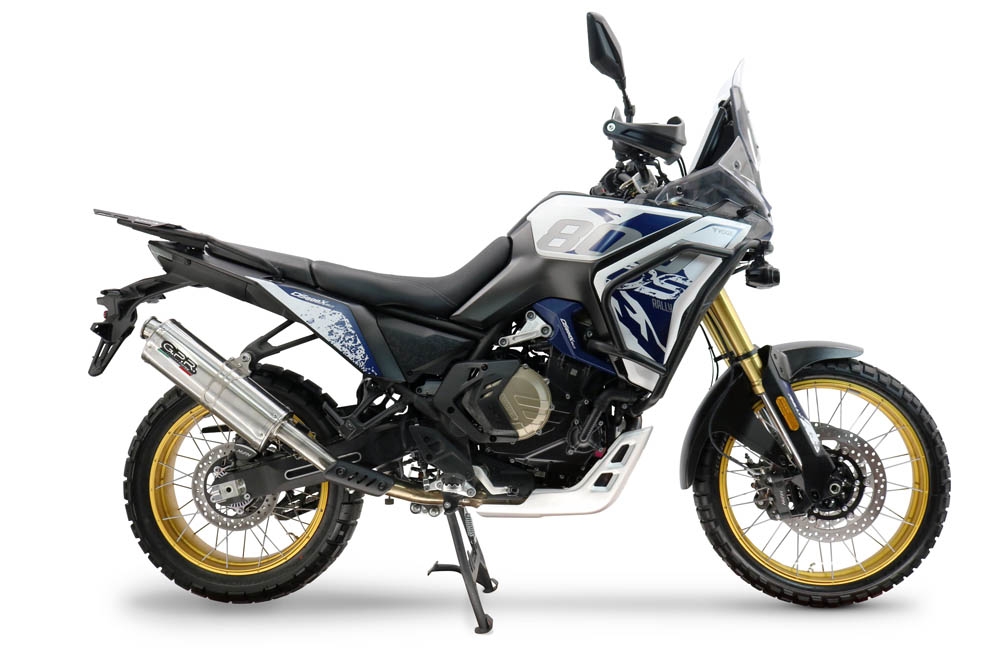 Esapament GPR compatibil cu Voge DS 800 Rally 2025 Evacuare slip-on omologata, inclusiv db killer detașabil și cot de legătură,Trioval