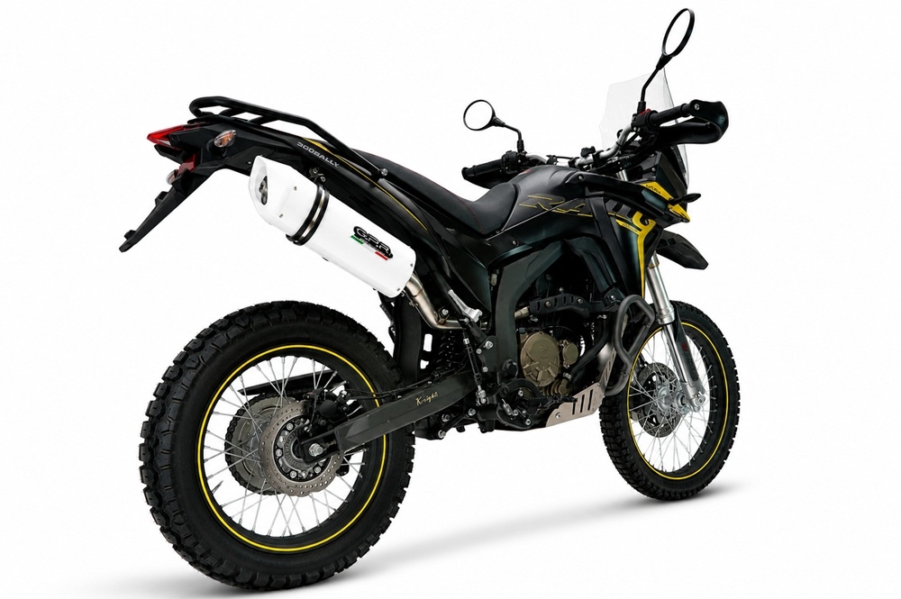 Esapament GPR compatibil cu Voge 300Rally 2025 Evacuare slip-on omologata, inclusiv db killer detașabil, cot de legătură și catalizator,Albus Evo4