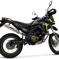 Esapament GPR compatibil cu Voge 300Rally 2025 Evacuare slip-on omologata, inclusiv db killer detașabil, cot de legătură și catalizator,Deeptone Inox