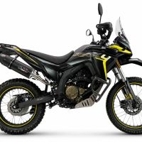 Esapament GPR compatibil cu Voge 300Rally 2025 Evacuare slip-on omologata, inclusiv db killer detașabil, cot de legătură și catalizator,Furore Nero