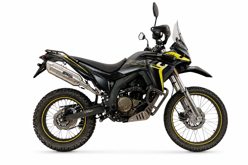 Esapament GPR compatibil cu Voge 300Rally 2025 Evacuare slip-on omologata, inclusiv db killer detașabil, cot de legătură și catalizator,Furore-X Inox