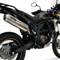 Esapament GPR compatibil cu Voge 300Rally 2025 Evacuare slip-on omologata, inclusiv db killer detașabil, cot de legătură și catalizator,Satinox 