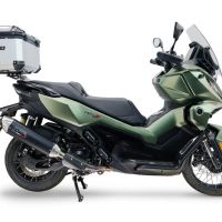 Top case GPR TECH  Voge SR 450 X 2026/2027 e5 plus Topcase din aluminiu, culoare argintie, inclusiv portbagaj și placă specifică Capacitate 45 litri.