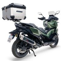 Top case GPR TECH  Voge SR 450 X 2026/2027 e5 plus Topcase din aluminiu, culoare argintie, inclusiv portbagaj și placă specifică Capacitate 45 litri.
