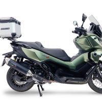 Top case GPR TECH  Voge SR 450 X 2026/2027 e5 plus Topcase din aluminiu, culoare argintie, inclusiv portbagaj și placă specifică Capacitate 26 litri.