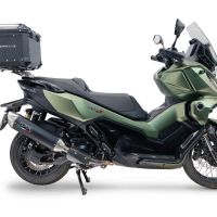 Top case GPR TECH  Voge SR 450 X 2026/2027 e5 plus Topcase din aluminiu, culoare neagră, inclusiv portbagaj și placă specifică Capacitate 26 litri.