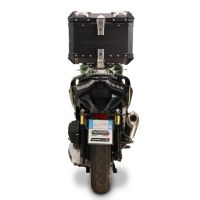 Top case GPR TECH  Voge SR 450 X 2026/2027 e5 plus Topcase din aluminiu, culoare neagră, inclusiv portbagaj și placă specifică Capacitate 26 litri.