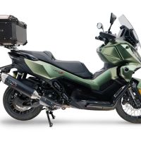 Top case GPR TECH  Voge SR 450 X 2026/2027 e5 plus Topcase din aluminiu, culoare neagră, inclusiv portbagaj și placă specifică Capacitate 45 litri.