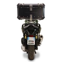Top case GPR TECH  Voge SR 450 X 2026/2027 e5 plus Topcase din aluminiu, culoare neagră, inclusiv portbagaj și placă specifică Capacitate 45 litri.
