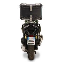 Top case GPR TECH  Voge SR 450 X 2026/2027 e5 plus Topcase din aluminiu, culoare neagră, inclusiv portbagaj și placă specifică Capacitate 35 litri.