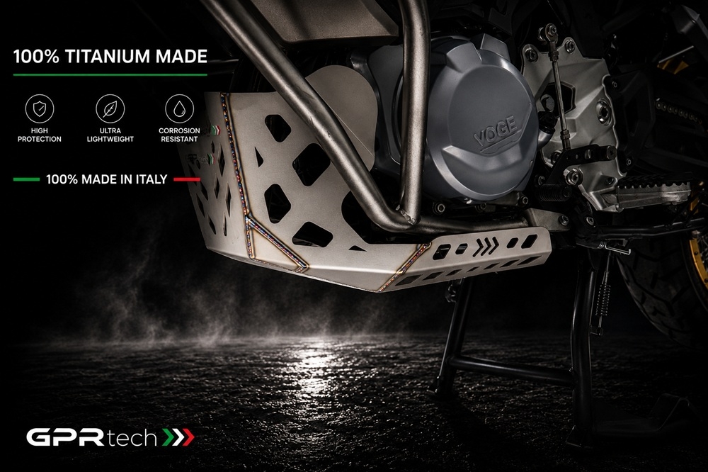 GPR TECH compatible with  Voge 900DSX 2024/2025 e5 GPR TECH Titanium Skid plate 