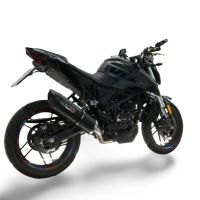 GPR exhaust compatible with Voge Brivido R125 2023-2024, Furore Evo4 Nero, Homologated legal full system exhaust, including removable db killer and catalyst 