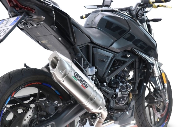 Esapament GPR compatibil cu Voge Brivido R125 2025 Sistem complet de evacuare Racing, inclusiv db killer detașabil,Furore-X Inox
