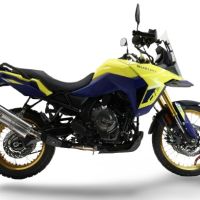 Esapament GPR compatibil cu Suzuki V-STROM DL 800 DE - SE 2023 Evacuare slip-on omologata, inclusiv db killer detașabil și cot de legătură,Trioval