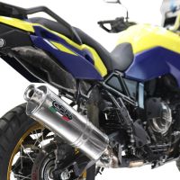 Esapament compatibil cu Suzuki V-STROM DL 800 DE - SE 2023 Evacuare slip-on omologata, inclusiv db killer detașabil și cot de legătură,Trioval