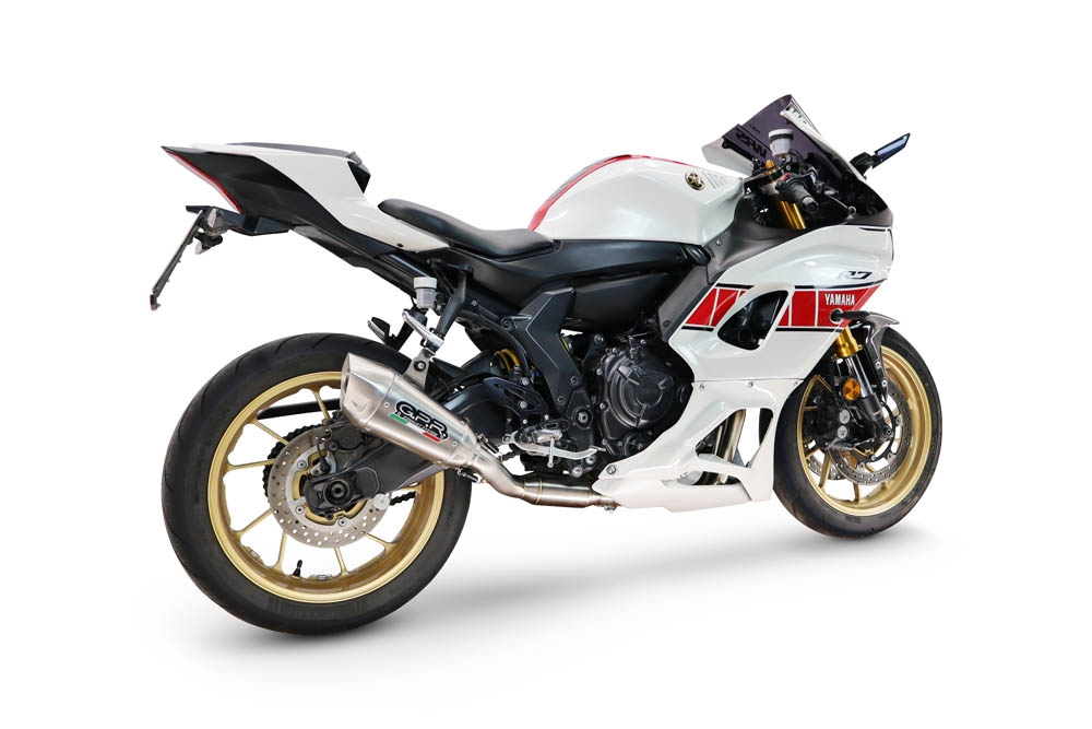 Esapament GPR compatibil cu Yamaha YZF R7 2021 Sistem complet de evacuare Racing, inclusiv db killer detașabil,GP-Revo Titanium