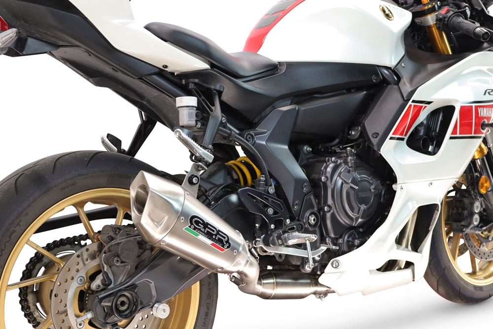 Esapament GPR compatibil cu Yamaha YZF R7 2021 Sistem complet de evacuare Racing, inclusiv db killer detașabil,GP-Revo Titanium