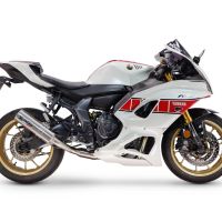 Esapament GPR compatibil cu Yamaha YZF R7 2021 Sistem complet de evacuare legal omologat, inclusiv db killer și catalizator detașabil,M3 Inox 