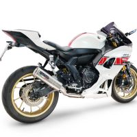 Esapament GPR compatibil cu Yamaha YZF R7 2021 Sistem complet de evacuare legal omologat, inclusiv db killer și catalizator detașabil,M3 Inox 