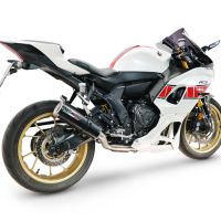 Esapament GPR compatibil cu Yamaha YZF R7 2021 Sistem complet de evacuare legal omologat, inclusiv db killer și catalizator detașabil,M3 Black Titanium