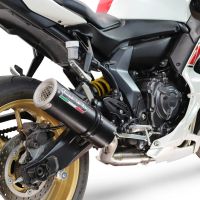 Esapament GPR compatibil cu Yamaha YZF R7 2021 Sistem complet de evacuare legal omologat, inclusiv db killer și catalizator detașabil,M3 Black Titanium