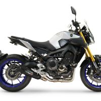 Esapament GPR compatibil cu Yamaha Mt-09 2014 Sistem de evacuare complet de curse, inclusiv db killer detașabil,GP-Revo Black Titanium