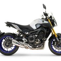 Esapament GPR compatibil cu Yamaha Mt-09 2014 Amortizor omologat pentru zgomot, inclusiv linie completă, db killer și catalizator conform pentru inspecție,GP-Revo Titanium