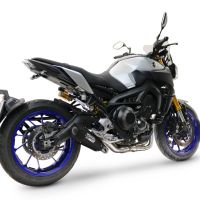 Esapament GPR compatibil cu Yamaha Mt-09 2014 Sistem de evacuare complet de curse, inclusiv db killer detașabil,GP-Revo Black Titanium
