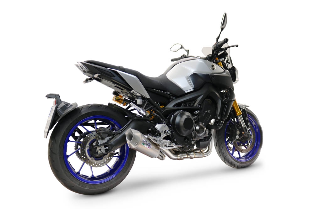 GPR exhaust compatible with  Yamaha FZ-09 2014-2016, GP-Revo Titanium, Full system including silencer approved for noise,db killer and catalyst, EPA-compliant compliant for inspection 