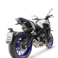 GPR exhaust compatible with  Yamaha FZ-09 2014-2016, GP-Revo Titanium, Full system including silencer approved for noise,db killer and catalyst, EPA-compliant compliant for inspection 