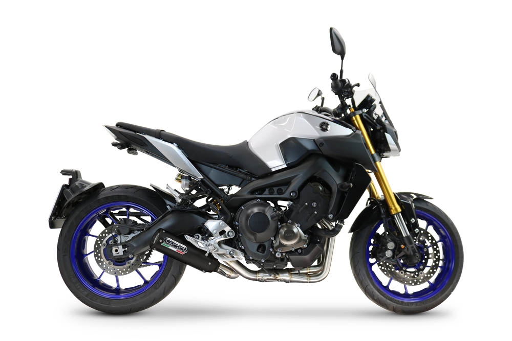 Esapament GPR compatibil cu Yamaha XSR900 2016 Sistem complet de evacuare Racing, inclusiv db killer detașabil,M3 Black Titanium