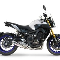 Esapament GPR compatibil cu Yamaha Mt-09 2014 Sistem complet de evacuare legal omologat, inclusiv db killer și catalizator detașabil,M3 Inox 