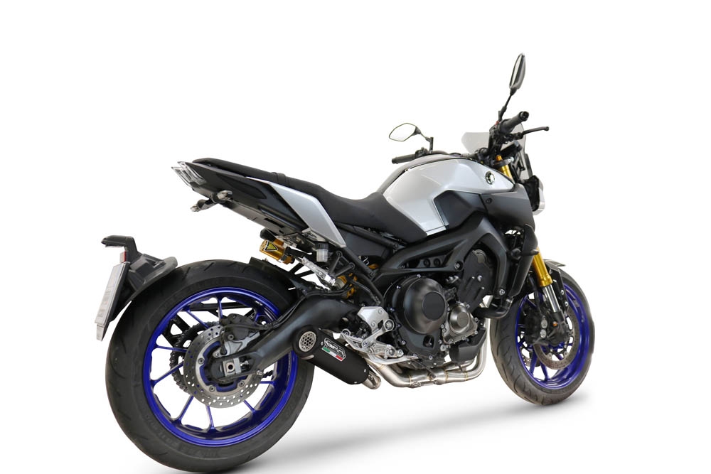 Esapament GPR compatibil cu Yamaha XSR900 2016 Sistem complet de evacuare Racing, inclusiv db killer detașabil,M3 Black Titanium