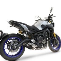 Esapament GPR compatibil cu Yamaha XSR900 2016 Sistem complet de evacuare Racing, inclusiv db killer detașabil,M3 Black Titanium