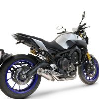 Esapament GPR compatibil cu Yamaha Mt-09 2014 Sistem complet de evacuare legal omologat, inclusiv db killer și catalizator detașabil,M3 Inox 