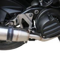 Esapament compatibil cu Yamaha BW'S 125 2010 Sistem complet de evacuare Racing, inclusiv db killer detașabil,Deeptone Inox