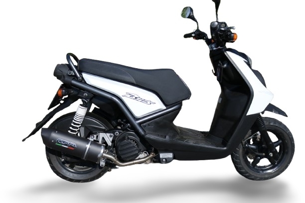 Exhaust compatible with Yamaha BW'S 125 2010-2013, Furore Nero, Racing full system exhaust, including removable db killer