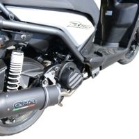 Exhaust compatible with Yamaha BW'S 125 2010-2013, Furore Nero, Racing full system exhaust, including removable db killer