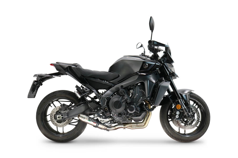 GPR exhaust compatible with Yamaha Mt-09 2025-2026, Deeptone Inox, Racing full system exhaust, including removable db killer 
