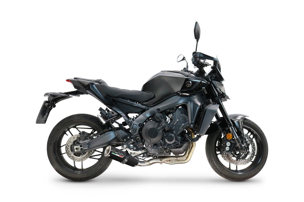 Esapament GPR compatibil cu Yamaha Mt-09 2025 Sistem complet de evacuare de curse, inclusiv db killer/parascântei detașabil,M3 Black Titanium