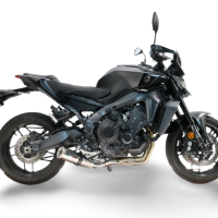 GPR exhaust compatible with Yamaha Mt-09 2021-2024, M3 Inox , Racing full system exhaust, including removable db killer 