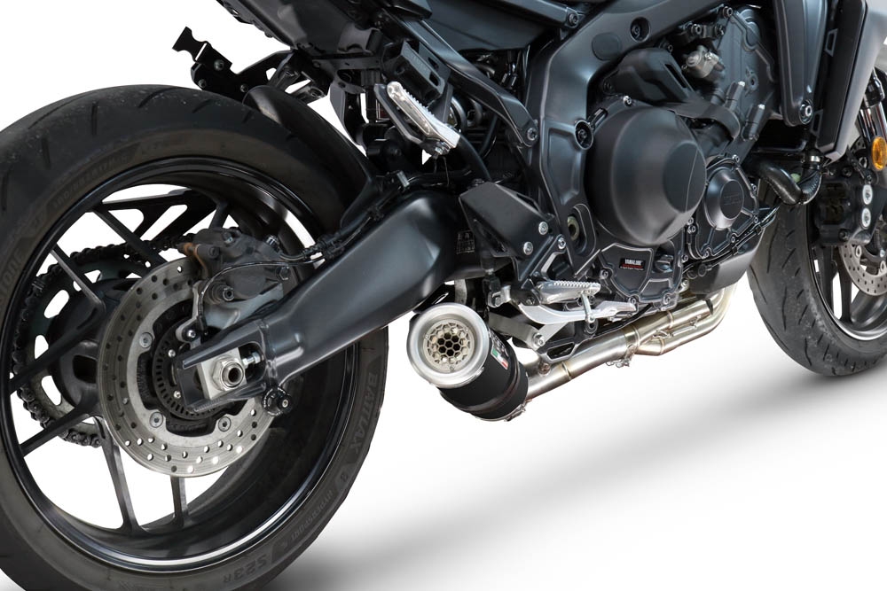 Esapament GPR compatibil cu Yamaha Mt-09 2025 Sistem complet de evacuare de curse, inclusiv db killer/parascântei detașabil,M3 Black Titanium