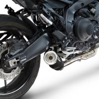 Esapament GPR compatibil cu Yamaha Mt-09 2025 Sistem complet de evacuare de curse, inclusiv db killer/parascântei detașabil,M3 Black Titanium