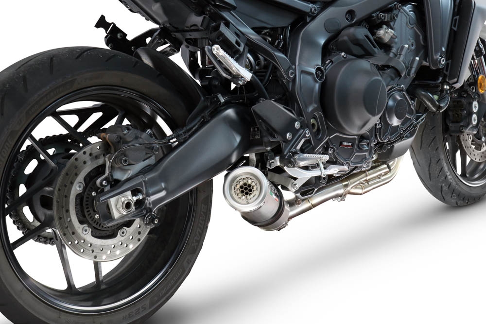 GPR exhaust compatible with Yamaha Mt-09 2021-2024, M3 Inox , Racing full system exhaust, including removable db killer 