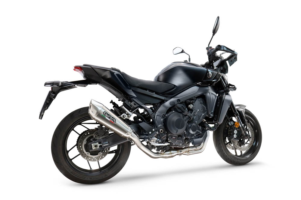 Esapament GPR compatibil cu Yamaha Mt-09 2025 Amortizor omologat pentru zgomot, inclusiv linie completă, db killer și catalizator conform pentru inspecție,GP-Revo Titanium