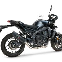 Esapament GPR compatibil cu Yamaha Mt-09 2025 Sistem de evacuare complet de curse, inclusiv db killer detașabil,GP-Revo Black Titanium